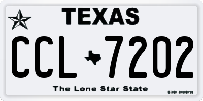 TX license plate CCL7202