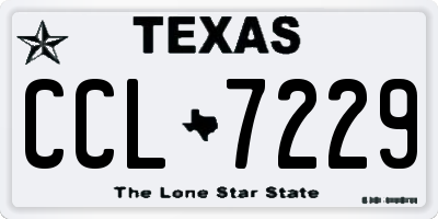 TX license plate CCL7229