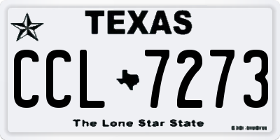TX license plate CCL7273