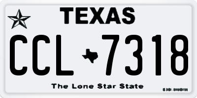 TX license plate CCL7318