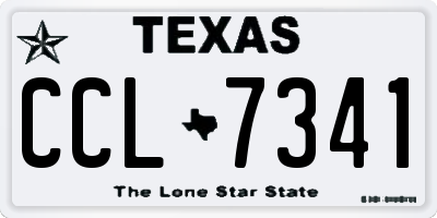 TX license plate CCL7341