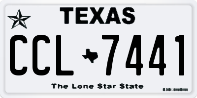 TX license plate CCL7441