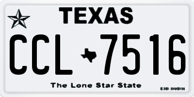TX license plate CCL7516