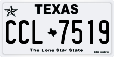 TX license plate CCL7519