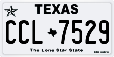 TX license plate CCL7529