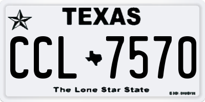 TX license plate CCL7570