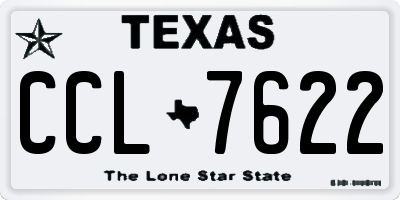 TX license plate CCL7622