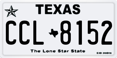 TX license plate CCL8152