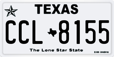 TX license plate CCL8155