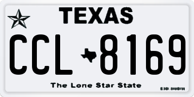 TX license plate CCL8169