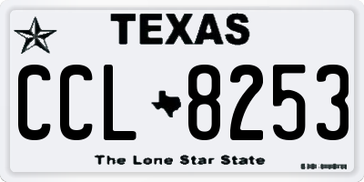 TX license plate CCL8253