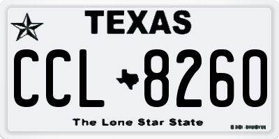TX license plate CCL8260