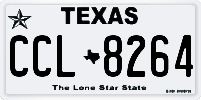 TX license plate CCL8264