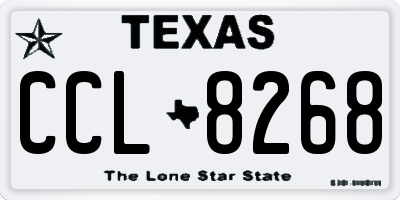 TX license plate CCL8268