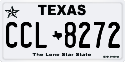 TX license plate CCL8272