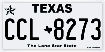 TX license plate CCL8273