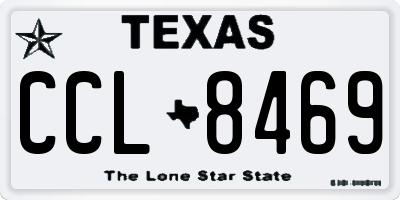 TX license plate CCL8469