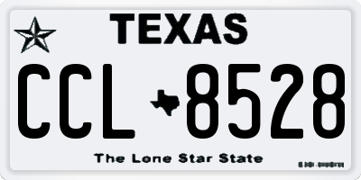 TX license plate CCL8528
