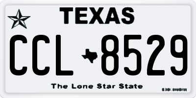 TX license plate CCL8529