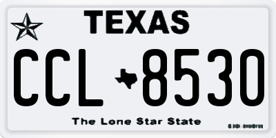 TX license plate CCL8530