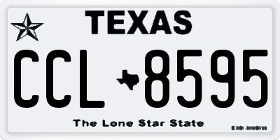 TX license plate CCL8595