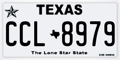 TX license plate CCL8979