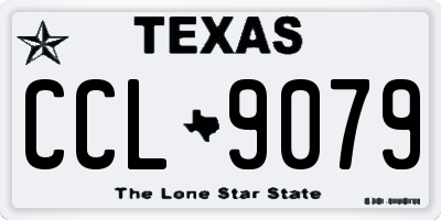 TX license plate CCL9079