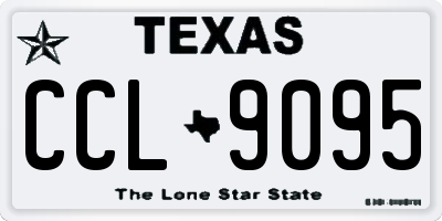 TX license plate CCL9095