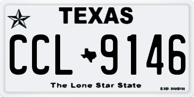 TX license plate CCL9146