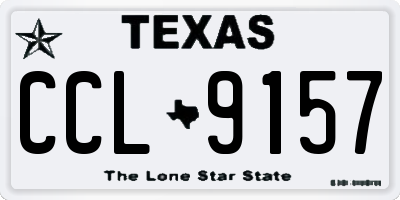 TX license plate CCL9157