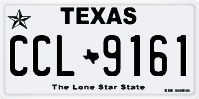 TX license plate CCL9161