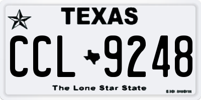 TX license plate CCL9248