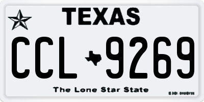 TX license plate CCL9269