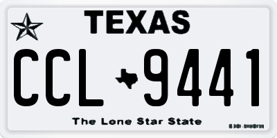 TX license plate CCL9441