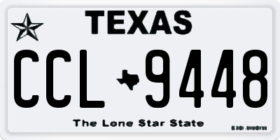 TX license plate CCL9448