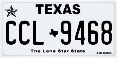 TX license plate CCL9468