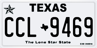 TX license plate CCL9469