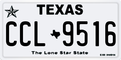 TX license plate CCL9516