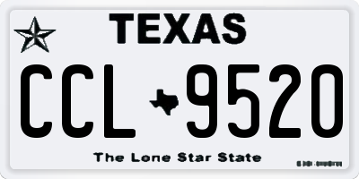 TX license plate CCL9520