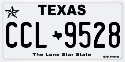 TX license plate CCL9528