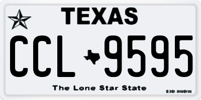 TX license plate CCL9595