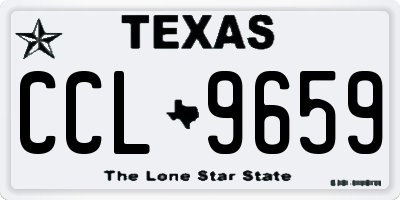 TX license plate CCL9659
