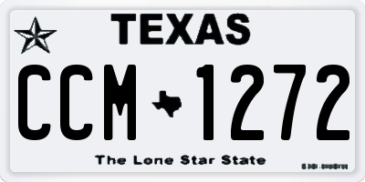 TX license plate CCM1272