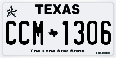 TX license plate CCM1306