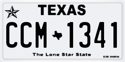 TX license plate CCM1341
