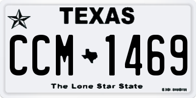 TX license plate CCM1469