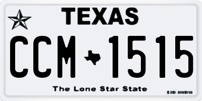 TX license plate CCM1515