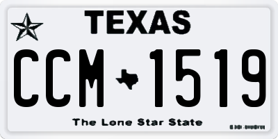 TX license plate CCM1519