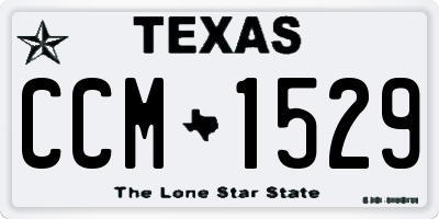TX license plate CCM1529