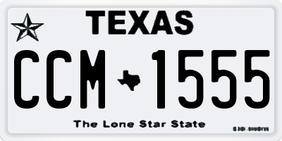TX license plate CCM1555